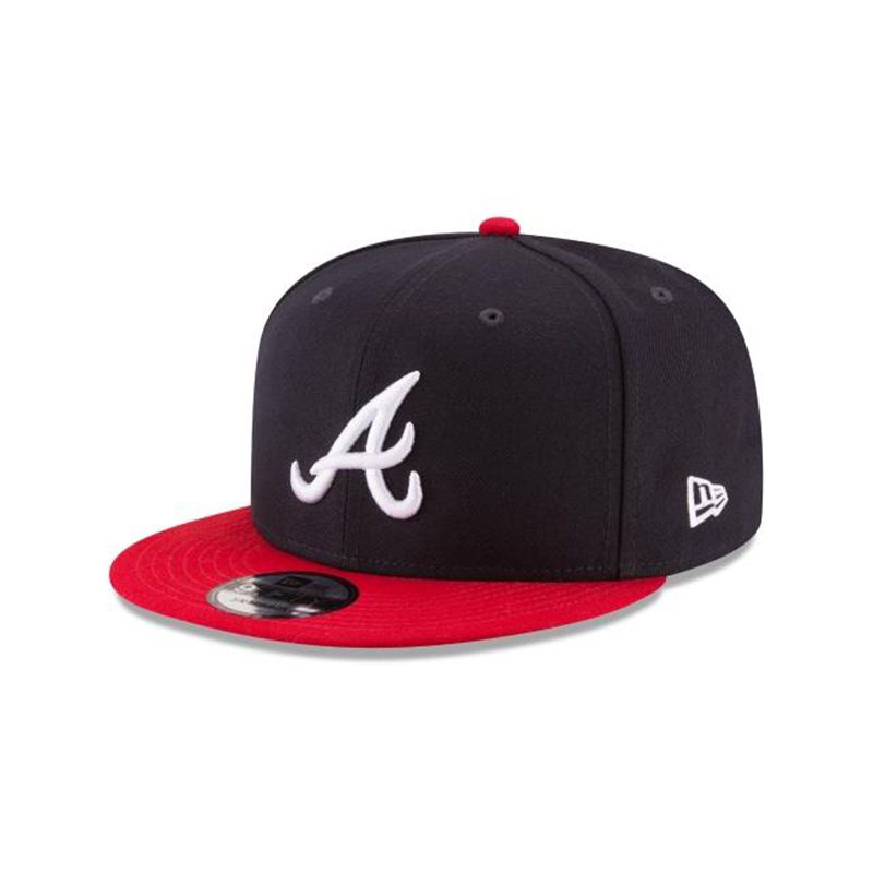 MLB Atlanta Braves Team Color Basic 9Fifty Snapback (WFE4281) - Blue New Era Caps